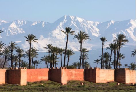 Marrakech, ancienne cité impériale de l'ouest du Maroc