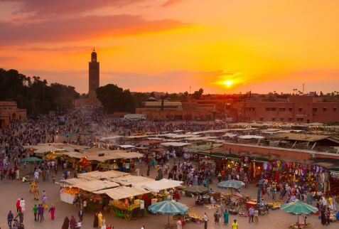 Marrakech, ancienne cité impériale de l'ouest du Maroc