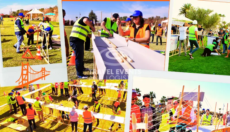 Team Building Construction Le pont de la cohesion Team Building Construction Le pont de la cohesion