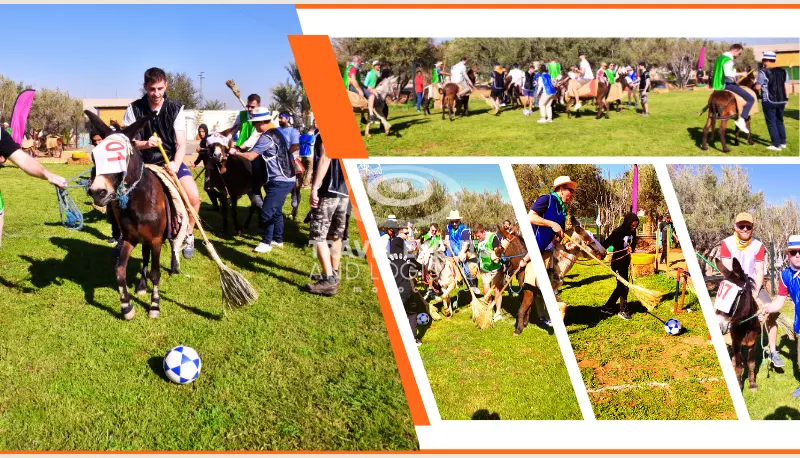 Team building Mach Polo à dos d'ânes Team building Mach Polo à dos d'ânes