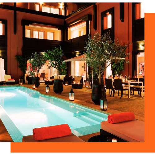 *Services DMC de Travel and Events Morocco** Travel and Events Morocco est votre partenaire de confiance en tant que Destination Management Company (DMC) basée à Marrakech. Nous mettons notre expertise locale et notre savoir-faire au service de vos événements, voyages et séjours professionnels. Voici un aperçu de nos services : 1. **Organisation de voyages incentives** Transformez vos voyages professionnels en expériences mémorables, alliant détente, activités enrichissantes et découvertes culturelles